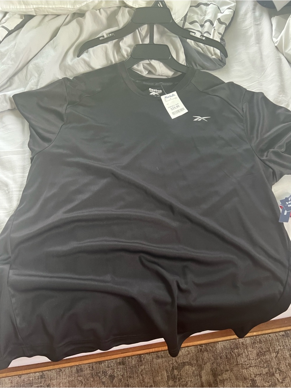 Reebok Black Short-Sleeve Athletic Tee